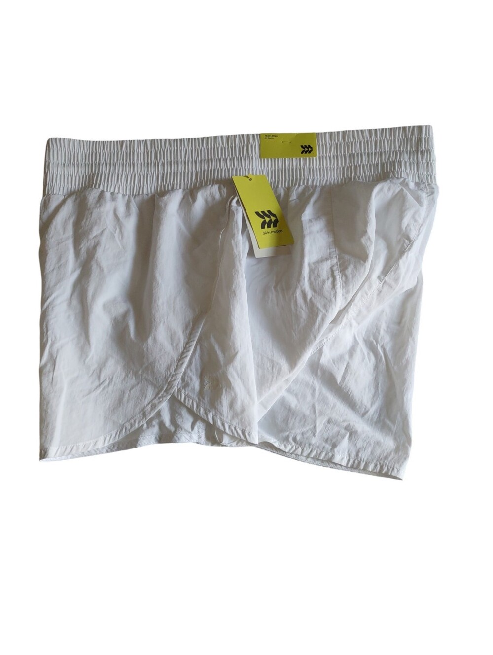 All In Motion Large White High Rise Crinkle Short - Picture 2 of 16